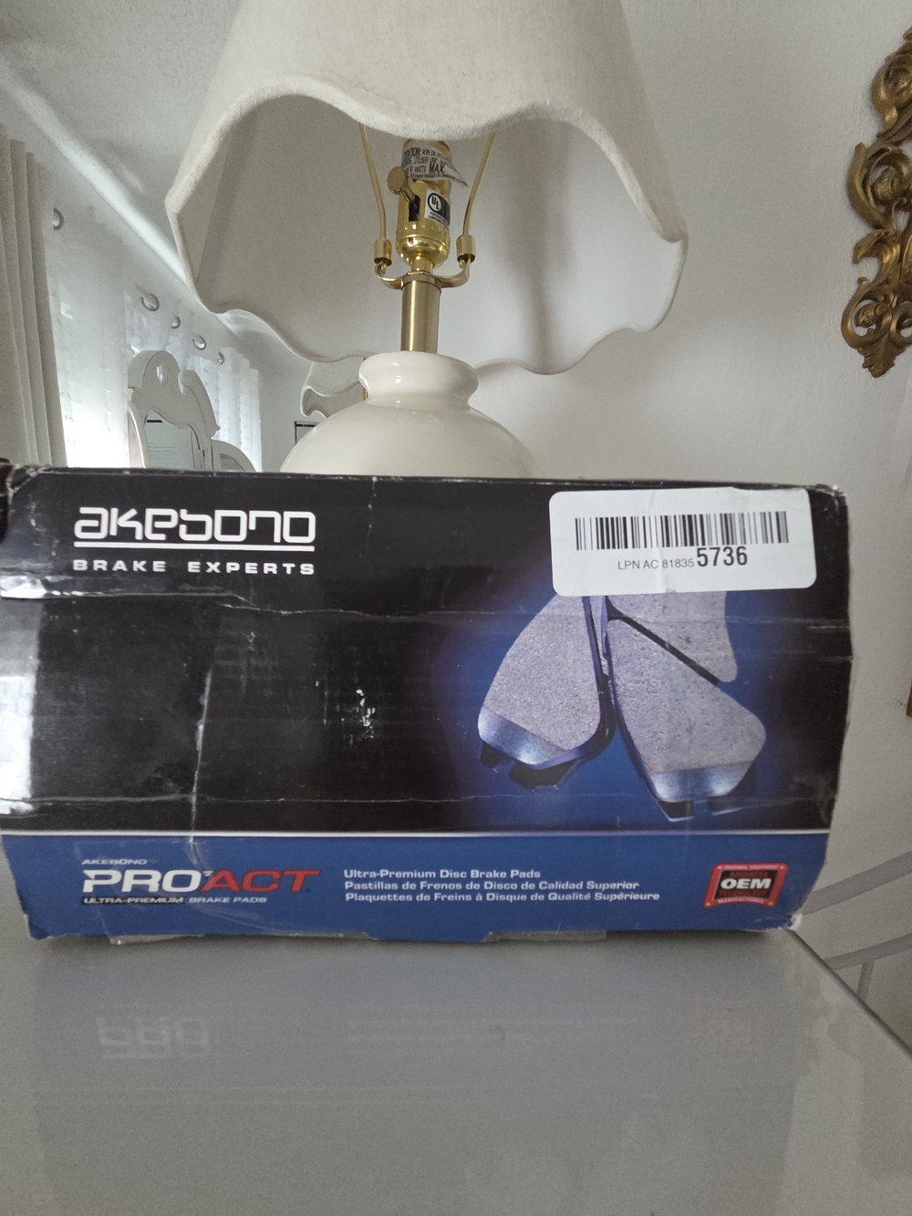 Akebono PROACT Brake Pad Set - Black & Blue Box
